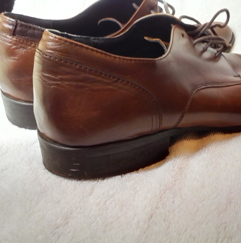 VINTAGE KENNETH COLE BUMP THE BEATLE MEN'S SHOE CAP TOE Brown Shoes S 11…